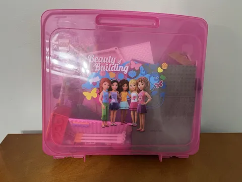 Lego FRIENDS Pink Case With Mixed Legos (1)