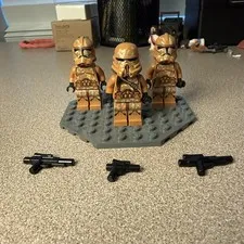 LEGO Geonosis Clone Troopers Minifigure Lot of 3 Star Wars The Clone Wars