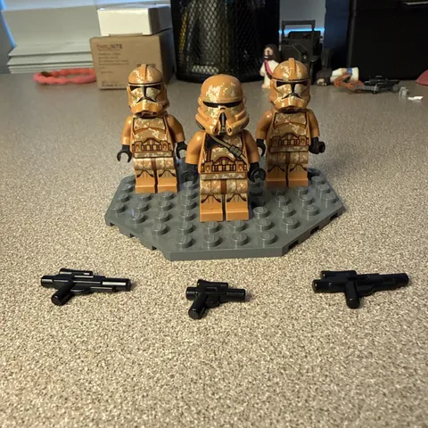 LEGO Geonosis Clone Troopers Minifigure Lot of 3 Star Wars The Clone Wars