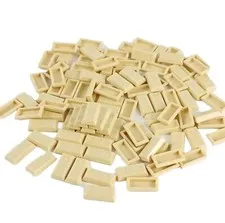 100 Pieces LEGO® Brick Tan 1x2 Minifigure Utensil Ingot Bar 99563 / 6271228 Lot