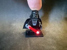 Lego Star Wars Darth Vader Light Up Lightsaber Minifigure SW0117 w/battery Kit