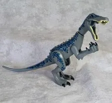 LEGO Jurassic World Baryonyx Dinosaur Figure BARYONYX01 from Set 75935 Gray Blue