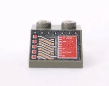 LEGO Star Wars Control Panel Circuitry Copper Gray Space Ship