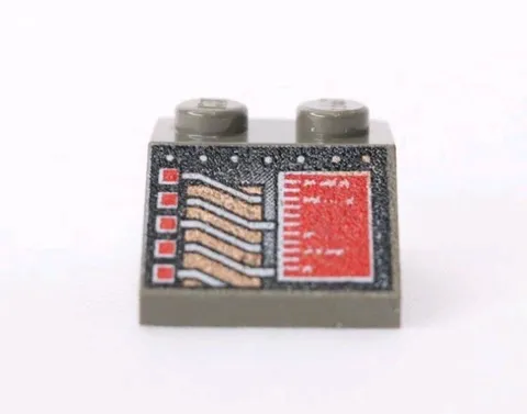 LEGO Star Wars Control Panel Circuitry Copper Gray Space Ship