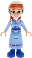 LEGO® Minifig dp210 - Anna - Bright Light Blue Skirt and Coat