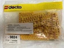 Vintage NEW Lego 9824-1 Dacta Yellow Beams with Holes N.O.S.