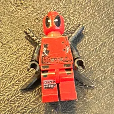 LEGO Deadpool Minifigure no cracks used