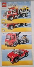 LEGO Creator 7347 Creator 3 In 1 Flatbed Truck Instruction Manuals Only