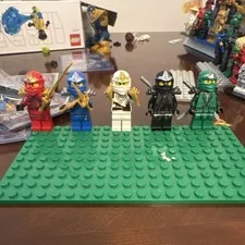 LEGO NINJAGO Minifigure Lot of 5 Kai Jay Lloyd Cole Zane
