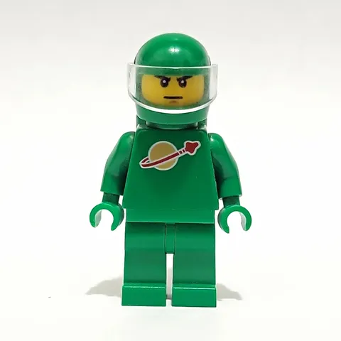 LEGO Classic Space Minifigure Green Spaceman/Astronaut w/ Helmet & Air Tanks