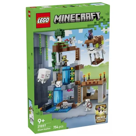 LEGO Minecraft Ghast Station Set 21597 Happy ghast Cave Playset 754pc