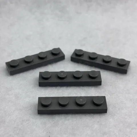 LEGO 3710 Dark Bluish Gray Plate 1 x 4 (x4)