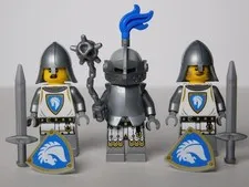 LEGO Castle Horse Knight Minifigure Lot of 3 w/Champion!  From Set 31168 L👀K!