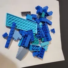 Lego Blue Assorted Bulk Lot Of Pieces
