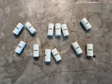 LEGO Parts Lot (12) , Technic White TUBE w/ Double 4.85 Hole , Part# 29219