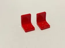 Lego 4079 Red Replacement Add-on Pieces Parts Lot of 2