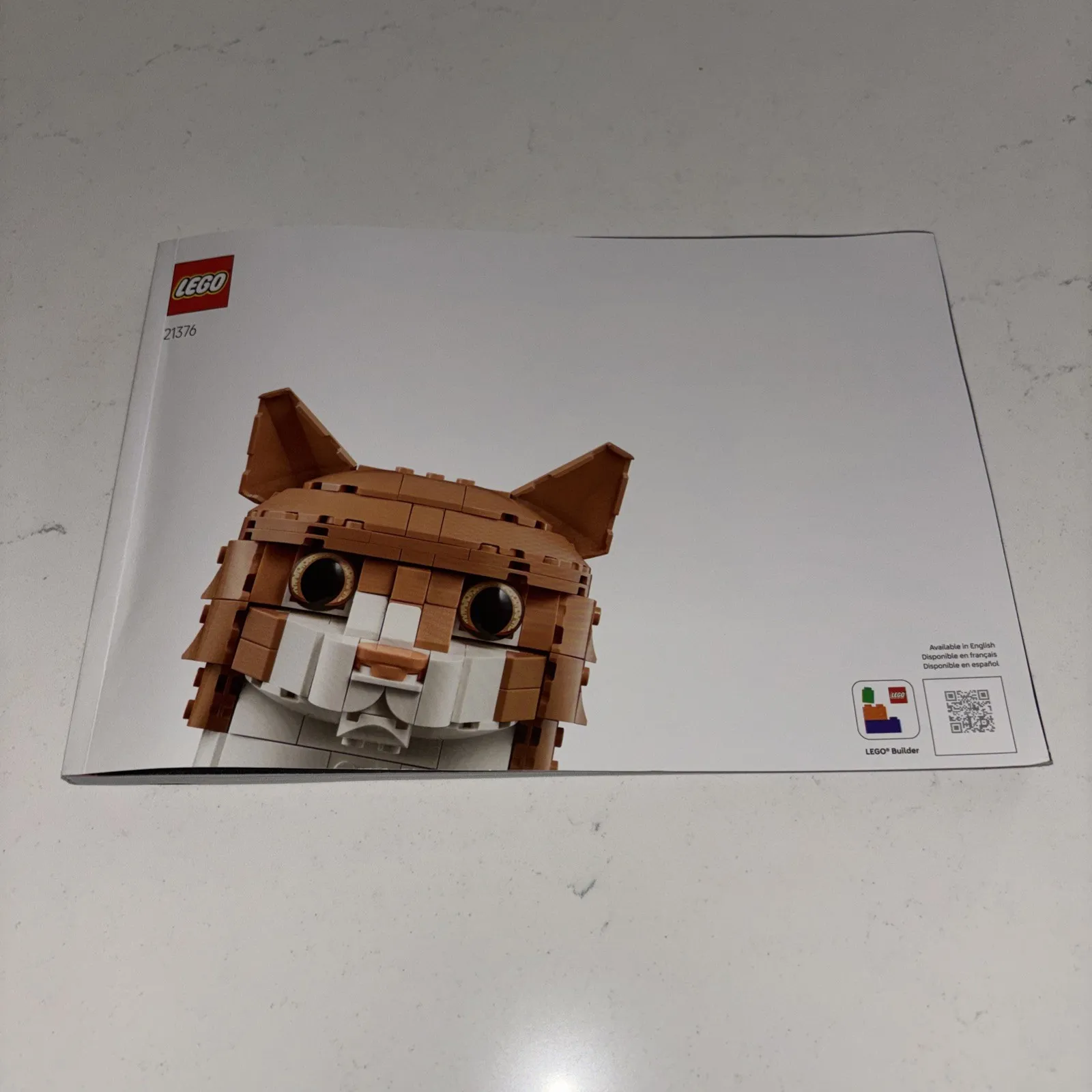 LEGO Instructions 21376 Orange Cat BOOK ONLY