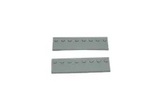 2 Lego® TRAIN Railway 9V 12V RC Slide Guide Rail 8x1 LIGHT GREY (LBG) NEW MOD
