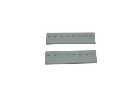 2 Lego® TRAIN Railway 9V 12V RC Slide Guide Rail 8x1 LIGHT GREY (LBG) NEW MOD