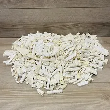 6+ lbs LEGO/Mega Bulk Lot – WHITE - Bricks, Plates, Random Pieces - All White