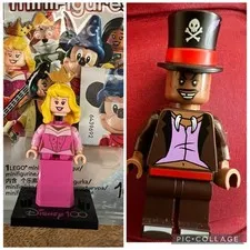 LEGO 71038-8 Disney 100 Anniversary Minifigures Aurora & Dr. Facilier Lot X2