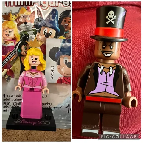 LEGO 71038-8 Disney 100 Anniversary Minifigures Aurora & Dr. Facilier Lot X2