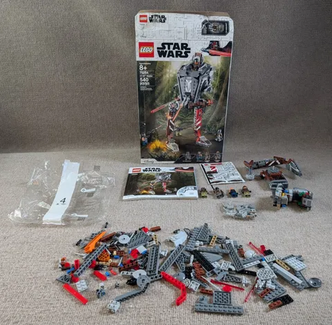 LEGO Star Wars Mandalorian 75254 AT-ST Raider Set w/ Manual + Unknown sealed bag