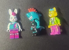 LEGO VIDIYO Bandmates Series 1 43101 Minifigure Lot Bunny Shark Tiger 3pc