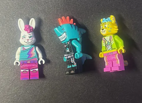 LEGO VIDIYO Bandmates Series 1 43101 Minifigure Lot Bunny Shark Tiger 3pc