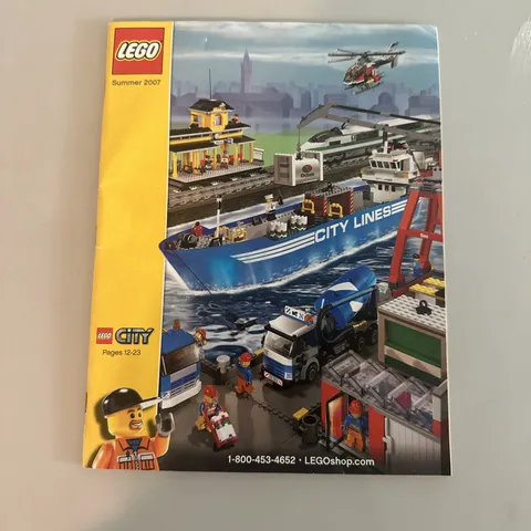 Lego City Catalog Summer 2007 Collectible