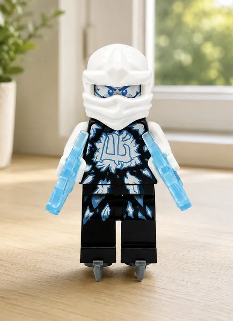 LEGO Ninjago Airjitzu Zane Possession Minifigure njo0159 with Weapons/Skates