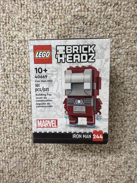 LEGO 40669 Brickheadz 244 - Iron Man MK5 NEW SEALED RETIRED