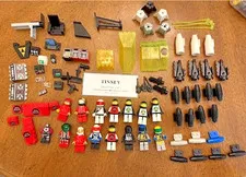 LEGO Vintage Space Lot M-Tron Stellar Recon Voyager Canopy Graphics 14 Minifigs
