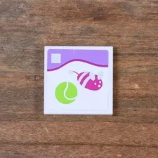 LEGO Friends Heartlake Pet Salon Tennis Ball Mouse Tile 2x2 White 3068pb0748