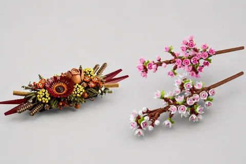 LEGO BOTANICALS 40725 Cherry Blossoms & 10314 Dried Flower Centerpiece, Complete