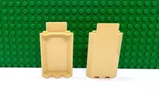Lego 2 Tan 3x3x6 Corner Wall Panel Castle NEW