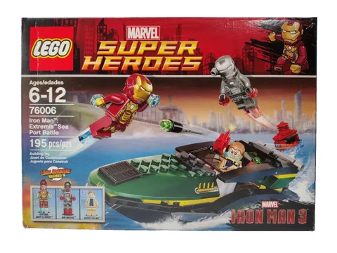 LEGO 76006 Marvel Super Heroes IRON MAN 3 Extremis Sea Port Battle WAR MACHINE