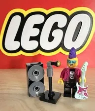 Lego Punk Rocker Minifigure With Accessories 