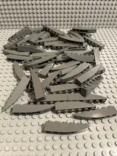 LEGO Dark Bluish Gray 1x6 Inverted Slope (42023), Lot Of 50