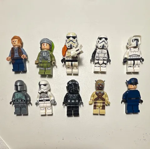 LEGO Star Wars Minifigure Lot of 10 Assorted Figures