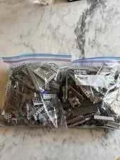 Lego Bricks All Dark Grey. Random Assortment Bricks 3lb Lot