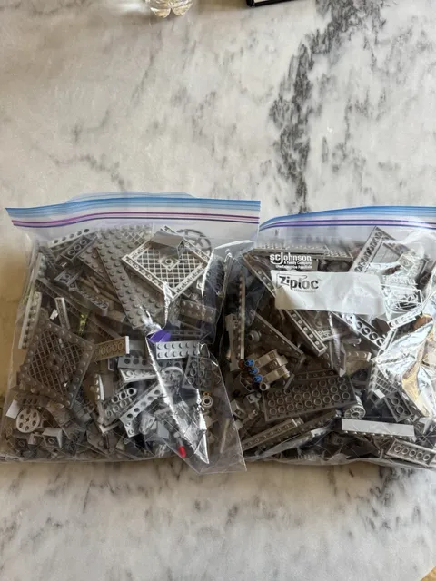 Lego Bricks All Dark Grey. Random Assortment Bricks 3lb Lot
