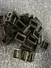 LEGO 2432 Black Tile, Modified 1 x 2 with Bar Handle 29 Pieces