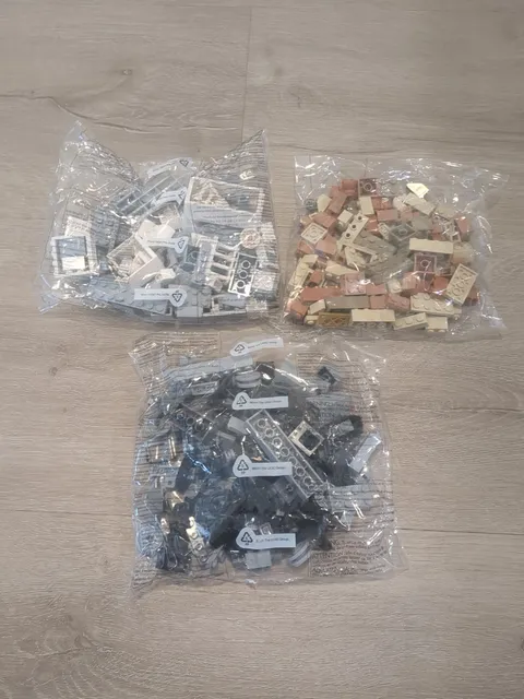 LEGO Assorted Pieces Lot of 3 Bags New In Bag Black And Brown Building Blocks