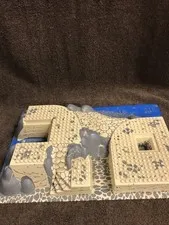LEGO Tan Blue Gray Baseplate Rock Castle Design 44510 Specialty Piece