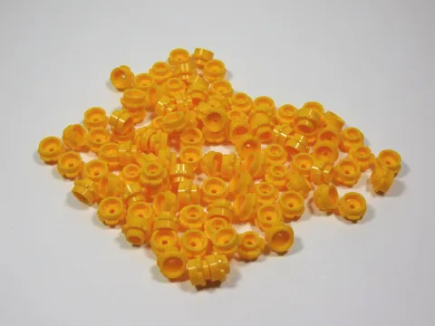 LEGO 100 Bright Yellow Orange 1x1 Flowers Plants Minifig S0