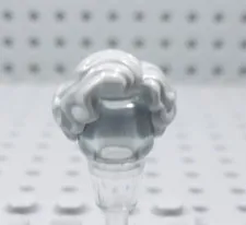 LEGO Light Gray Female Girl Short Hair Wavy Minifig AC