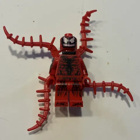 LEGO Marvel Carnage Minifigure Authentic Red Venom L1