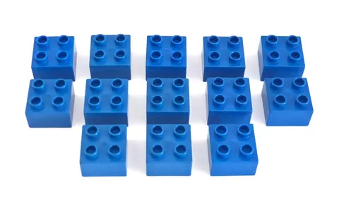 LEGO Duplo Blue 2x2 Bricks Bulk Lot of 13 Replacement Blocks + BONUSES!