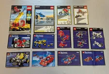 Vintage LEGO Tecnic Instruction Manual Lot Various Sets